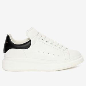Alexander McQueen Men's Oversized Sneakers With Black Heel