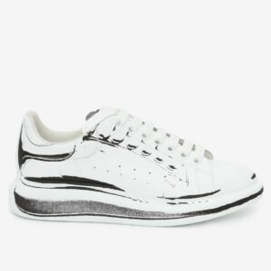 Alexander McQueen Men's Oversized Sneakers With Black Printed