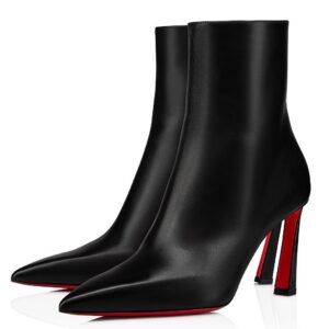 Christian Louboutin Condora Stretch 100mm Boots in Black Calfskin