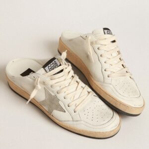 Golden Goose Women's Ball Star Sabots with Gray Suede Star